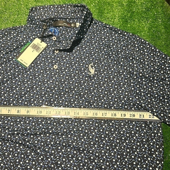 NWT RLX All Over Print golf / performance polo! Size Large/ Black, Navy, & White - Picture 1 of 8
